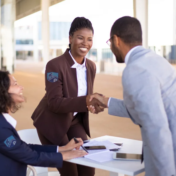 Image depicting a "people first" mentality from a marketing company for roofing companies.